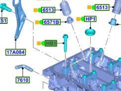 ŚRUBA M7 X 39MM WAŁKA ROZRZĄDU FORD WIELE MODELI