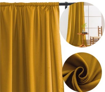 ZASŁONY GOTOWE MATOWE GŁADKIE 140x250 NA TAŚMIE TUNEL RÓŻNE KOLORY