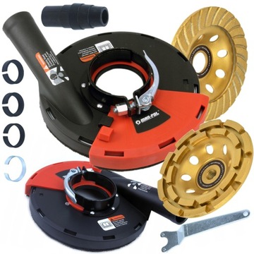 ПЫЛЕЗЫЧКА для УГЛОВОЙ ШЛИФРОВОЧНОЙ МАШИНЫ 115-125мм + НАБОР 2 ДИСКОВ