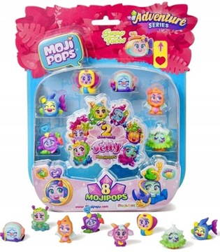 FIGURKI MOJI POPS SERIA ADVENTURE 6 SZT. + 2 JELLY