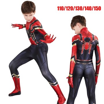 NOWOŚĆ KOSTIUM STRÓJ SPIDERMAN IRON 130