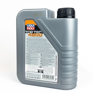 LIQUI MOLY LIQUI MOLY OIL 5W30 1л TOP TEC 4200 C2/C3 / SN/CF / 504.00 507.