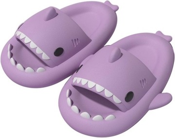 KLAPKI REKINKI PLAŻOWE KAPCIE ANTYPOŚLIZGOWE SHARK