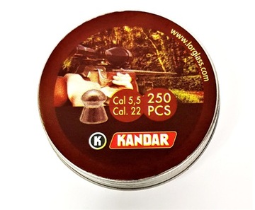 Śrut KANDAR kal. 5,5 mm GRZYBEK wiatrówka 250 szt.