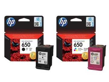 Oryginalny tusz HP 650 CZ101AE CZ102AE CMYK INK Advantage Zestaw