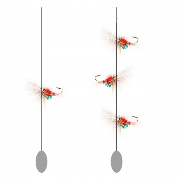 40 шт./коробка наживок для мух на форель.