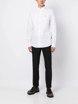 Karl Lagerfeld белая хлопковая мужская рубашка оверсайз ПРЕМИУМ