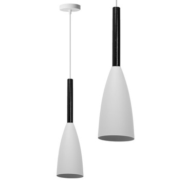 LAMPA WISZĄCA METAL DREWNO LOFT LETIZ LED WHITE