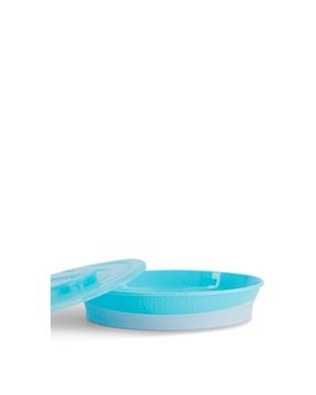 Twistshake Click Mat Mini + тарелка пастельно-синего цвета