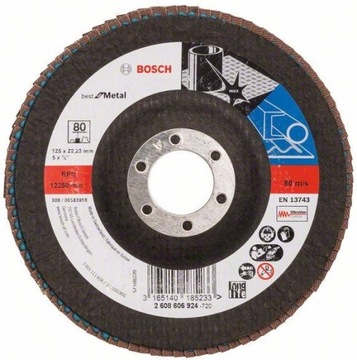 Bosch 2608606924 Listkowa tarcza wygięta Best for Metal+Inox 125mm G80 X571