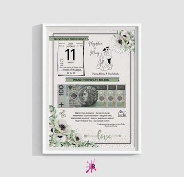 СВАДЕБНЫЙ ПОДАРОК ​​+ ФОТО ПАРЫ МИЛЛИОН ЗА ОДИН ДЕНЬГИ pdf для самостоятельной печати