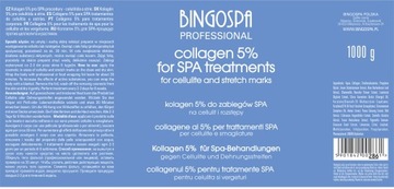 КОЛЛАГЕН 5% ПРОЦЕДУРЫ ДЛЯ ПРОЦЕДУРЫ ЦЕЛЛЮЛИТА ОТ РАСТЯЖЕК BINGOSPA
