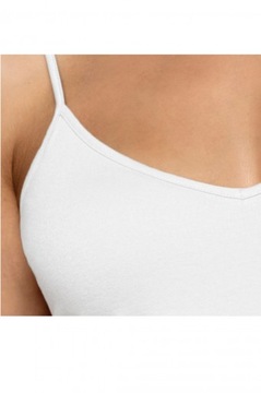 Koszulka damska Atlantic na ramiączkach BLV-197 biała XL