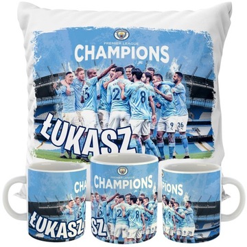 НАБОР КРУЖКА + ПОДУШКИ НАЗВАНИЕ Ф.К. МАНЧЕСТЕР СИТИ