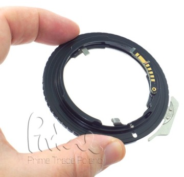 Адаптер Nikon G F AI - Canon EOS EF для подтверждения фокусировки с помощью чипа AF