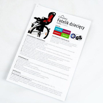 БЕЗОПАСНОЕ ВЕЛОСИПЕДНОЕ СИДЕНЬЕ НА БАГАЖНИКЕ CAMPELA