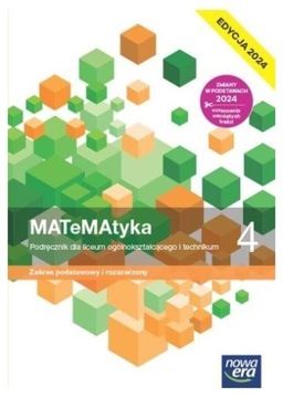 MATeMAtyka 4 Podręcznik LO ZPiR 2024 Nowa Era