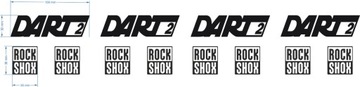 Запасная наклейка ROCK SHOX DART 2 для велосипеда НАКЛЕЙКИ