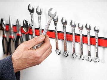 МАГНИТНАЯ ПОЛОСКА DEUBA ДЛЯ ИНСТРУМЕНТОВ 6 шт, 45 см