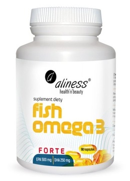 Fish Omega 3 FORTE 90 kapsułek ALINESS