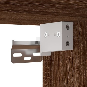 Подвесные шкафы под ТВ, 2 шт, дуб коричневый, 57х34,5х40