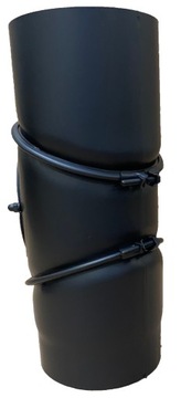 КОЛЕНО ДЛЯ СТОМОЧНОГО ДЫМОХОДА, регулируемое, 3 сегмента, диаметр 160, 0-90, 2мм, АРТ-МЕТАЛЛ