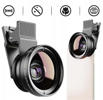 ОБЪЕКТИВ ДЛЯ ТЕЛЕФОНА 6 В 1 МАКРО ШИРОКОУГОЛЬНЫЙ ЗАЖИМ БОЛЬШОЙ НАБОР