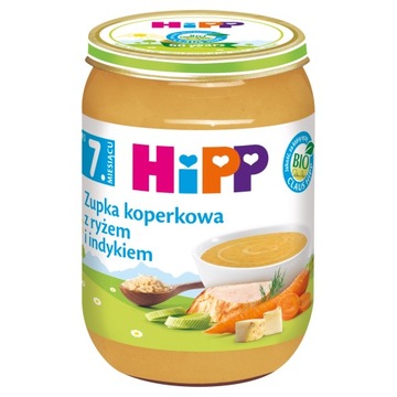 HiPP BIO Zupka koperkowa z ryżem i indykiem 190 g