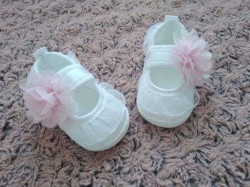 KELLO - Buciki z ozdobą do wyboru 13 cm na chrzest