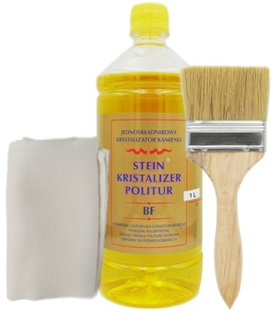 STEIN KRISTALIZER POLITUR KRYSTALIZATOR BF 1L + PĘDZEL + ŚCIERKA TETROWA