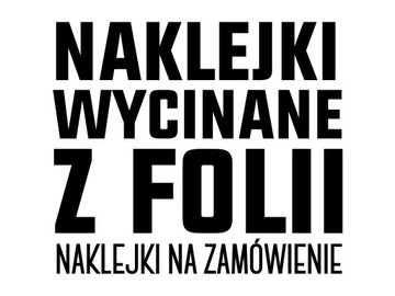 Naklejka twój napis na przyczepę kempingowa kamper