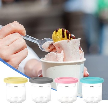 ЗАМЕНЫ КОНТЕЙНЕРОВ ДЛЯ МОРОЖЕНОГО ДЛЯ NINJA CREAMI PINTS 4 ШТ.