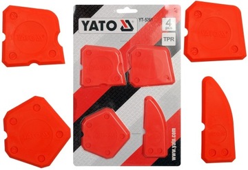 НАБОР YATO НАБОР ИЗ 4 ШП. ШПАТЕЛЕЙ ДЛЯ ЗАТИРОВКИ СИЛИКОНОМ YT-5261