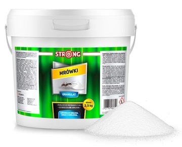 ŚRODEK NA MRÓWKI GRANULAT NA MRÓWKI DO OGRODU NISZCZY GNIAZDA STRONG 2.5 KG