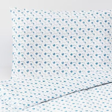 IKEA GULSPARV Komplet pościeli 110x125 do łóżeczka JAGODY jagódkami