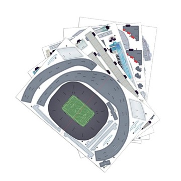 Футбольный стадион - УЭМБЛИ - 3D пазл 81 деталь