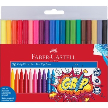 Flamastry Faber-Castell GRIP 155320 pisak mazak 20
