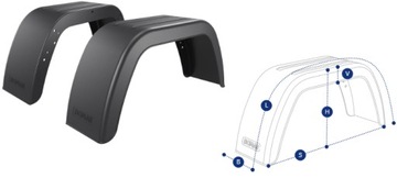 KNOTT 13 Крыло для прицепа DOMA ПВХ одинарное