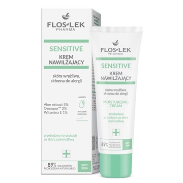 SENSITIVE Krem nawilżający skóra wrażliwa, skłonna do alergii 50 ml Floslek