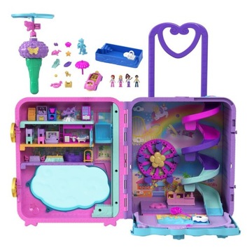 POLLY POCKET Lalki Przenośny Zestaw Wakacyjny Kurort Walizka HKV43