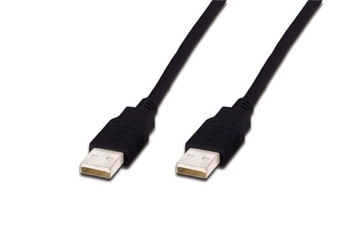 Kabel USB USBA USBA 1.8 m Czarny (AK300100018S)