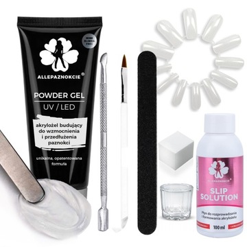 Acrylic FLEXY GEL Набор акриловых гелей большой XXL CLEAR