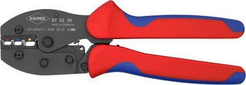 Knipex, owalny zaciskanie, izolowane złącza, szczypce prasowe, 97 52 36