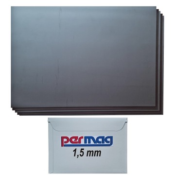 Folia magnetyczna 1,5 arkusz A4 czarna plain 10szt