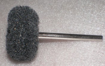 Ścierna dysza polerska D24 x10x3mm, 400 grit, czarny, do Dremel, 5 szt