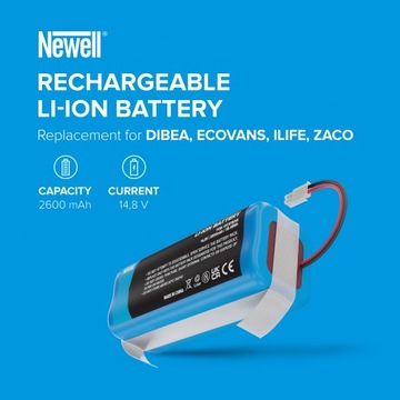 Сменный аккумулятор Newell для iLife, Zaco