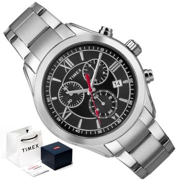 ZEGAREK MĘSKI Timex na bransolecie CHRONOGRAF