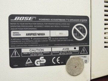 BOSE ACOUSTIMASS 9, высшая модель, после сервисной кампании ШАНС.
