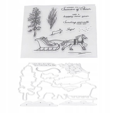 Набор штампов и штампов для создания открыток.