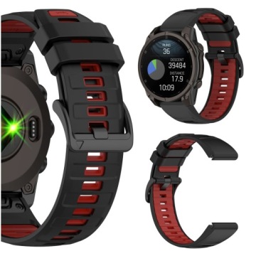 SILICONE BELT FOR GARMIN FENIX 3 5X 6X PRO 7X PRO 8 51mm SOLAR QUICKFIT